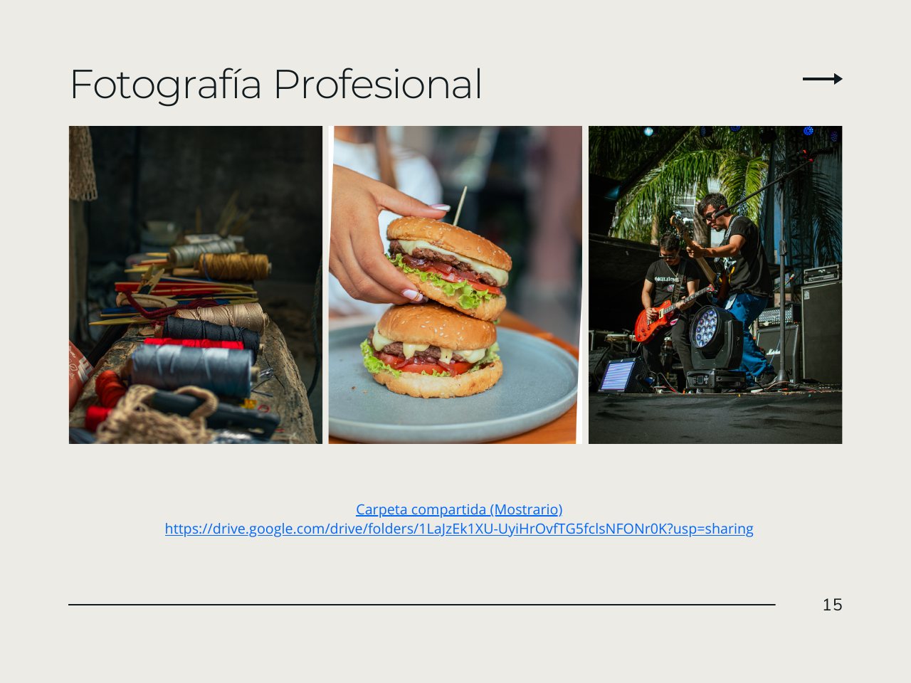 Caso de portafolio Fotografía profesional