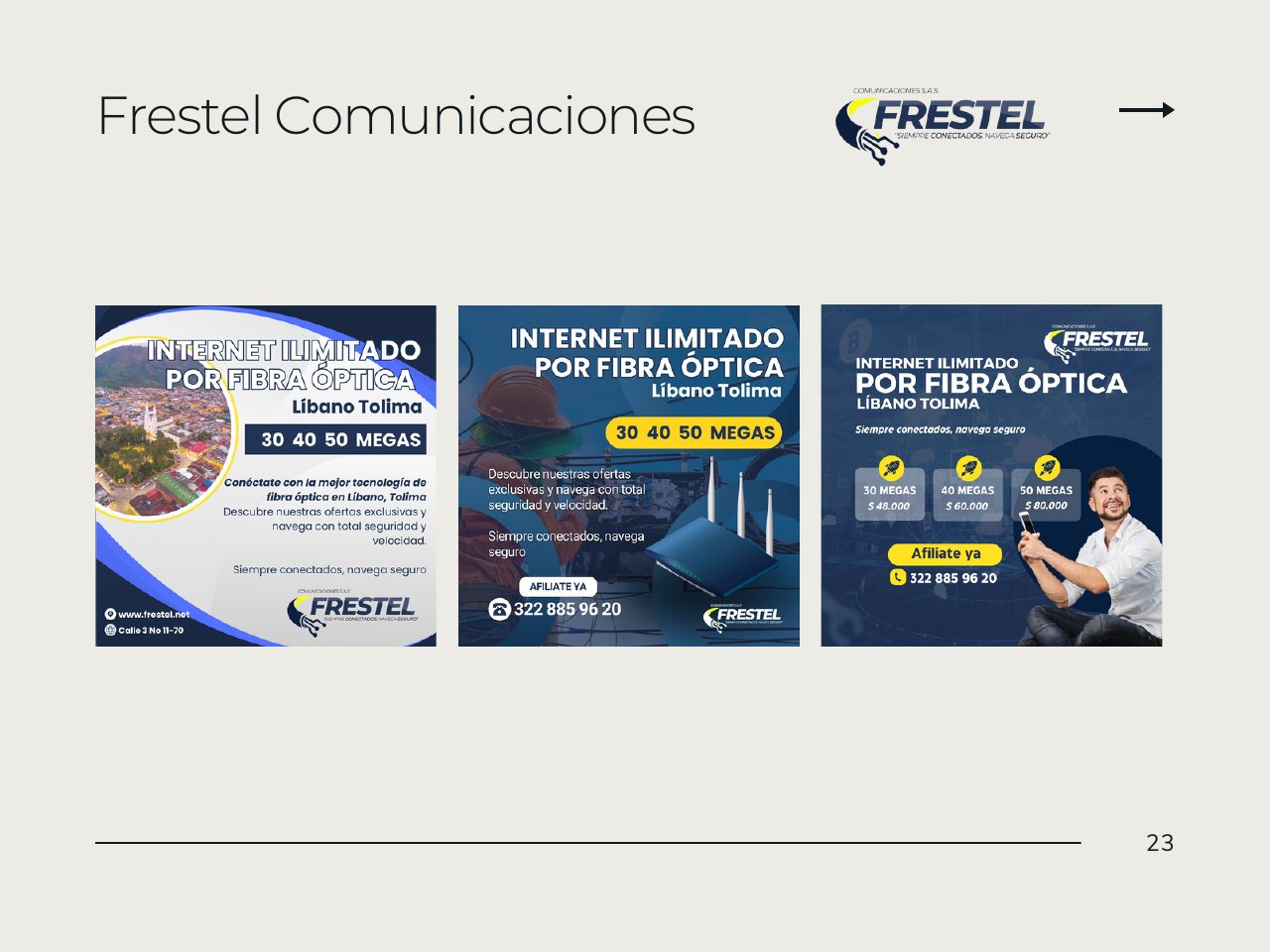 Caso de portafolio Frestel Comunicaciones
